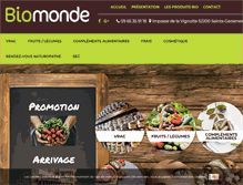 Tablet Screenshot of biomonde52.fr